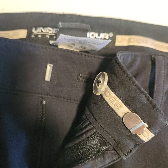 Under Armour ColdGear Golf Pants Black Straight Leg Stretch Heavyweight Womens 8 - Picture 13 of 16